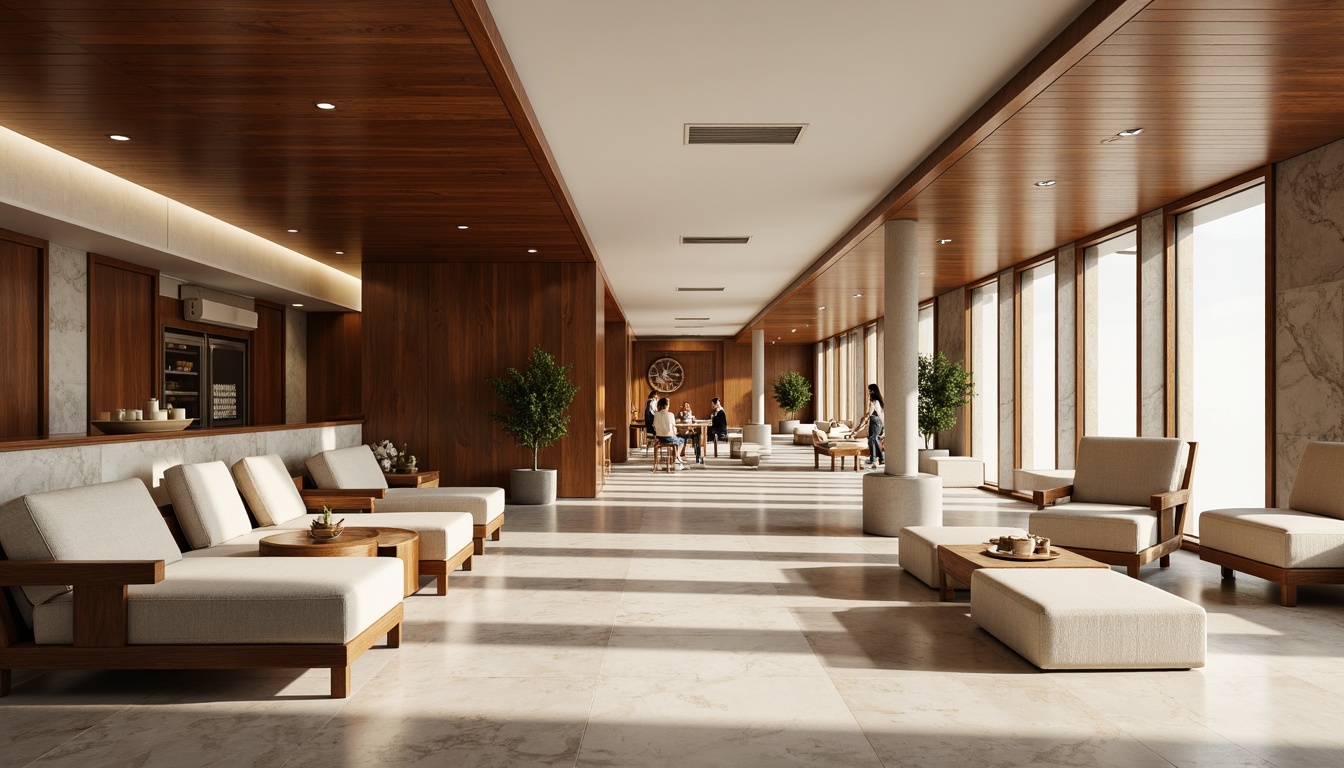 Prompt: Luxurious interior space, rich wood tones, polished marble floors, creamy white walls, sleek metal accents, velvety soft upholstery, natural stone countertops, elegant ceramic tiles, subtle texture contrasts, sophisticated color palette, warm ambient lighting, shallow depth of field, 2/3 composition, realistic reflections, atmospheric rendering.