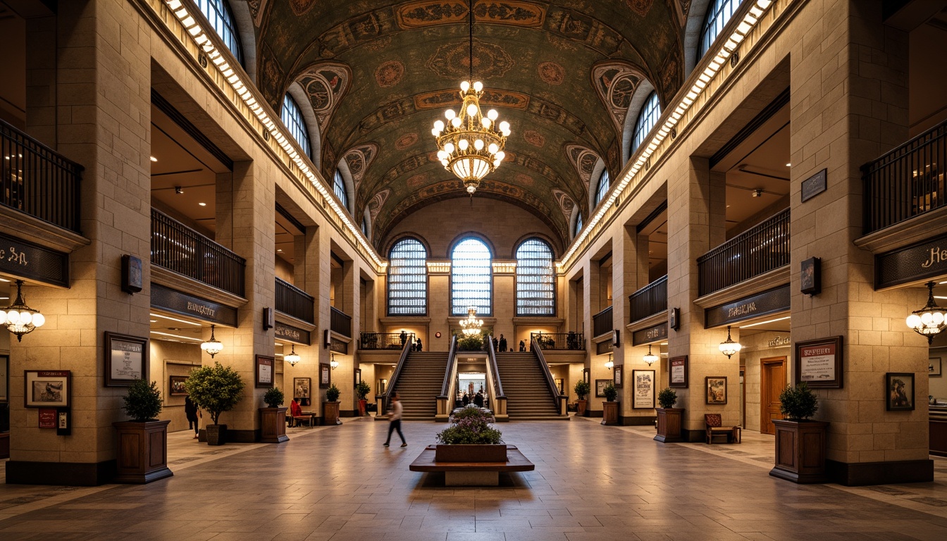 Prompt: Grand metro station, traditional ornate details, high ceilings, large chandeliers, intricate moldings, bronze railings, polished marble floors, vintage wooden benches, classic clock towers, ornamental lanterns, stained glass windows, symmetrical archways, rusticated stone walls, grand staircases, dramatic lighting effects, warm color tones, shallow depth of field, 1/2 composition, realistic textures, ambient occlusion.Please let me know if this meets your expectations!