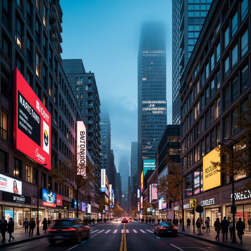 Prompt: Vibrant cityscape, neon lights, towering skyscrapers, bustling streets, modern urban architecture, LED billboards, street lamps, warm glow of storefronts, soft ambient lighting, misty atmospheric effects, 3/4 composition, shallow depth of field, cinematic color grading, realistic textures, ambient occlusion.