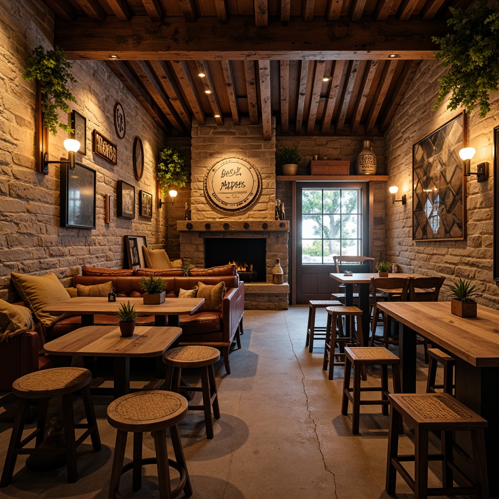 Rustic Style Pub Building Interior Design Ideas