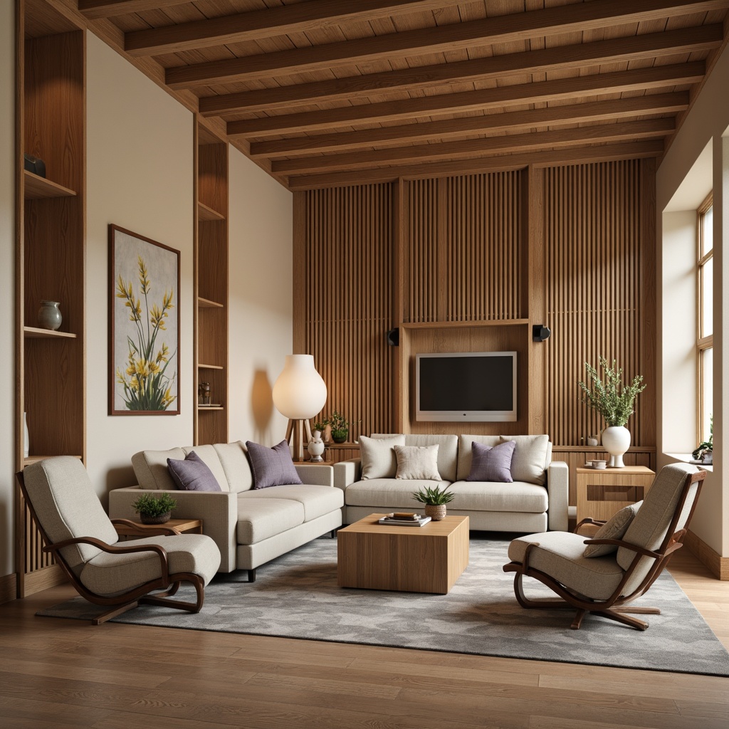 Prompt: Cozy living room, plush sofas, ergonomic chairs, soft cushions, wooden coffee tables, minimalist decor, warm ambient lighting, natural wood accents, comfortable textiles, pastel color palette, organic shapes, rounded edges, sturdy metal legs, adjustable headrests, reclining mechanisms, built-in USB ports, storage compartments, acoustic sound systems, calm atmosphere, relaxing ambiance, 1/1 composition, shallow depth of field, softbox lighting.