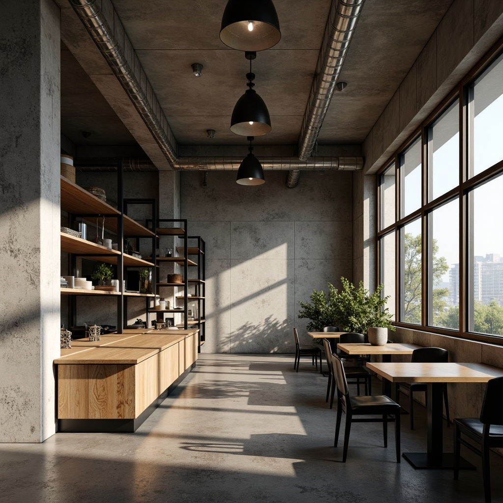 Restaurant Brutalism Style Building Design Ideas