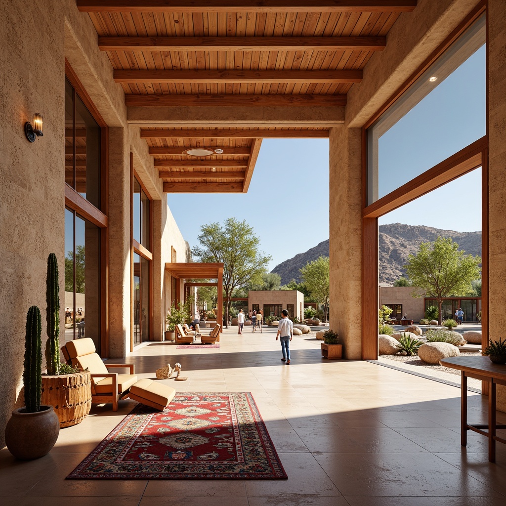 Southwestern Style Exhibition Center Interior Design Ideas