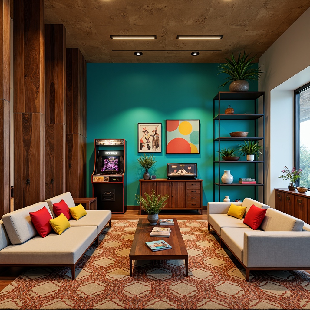 Game Room Mid-Century Modern Style Design Ideas