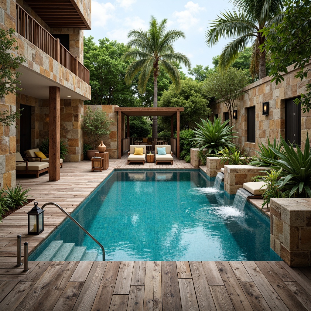 Rustic Style Swimming Pool Design Ideas