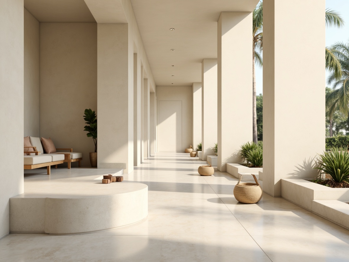 Prompt: Soft beige walls, creamy white marble floors, gentle natural light, minimalist decor, simple geometric shapes, clean lines, sparse greenery, calming water features, serene ambiance, warm neutral tones, earthy textures, subtle wood accents, soft fabrics, peaceful atmosphere, shallow depth of field, 1/1 composition, realistic rendering, ambient occlusion.This prompt includes elements that evoke a sense of calmness and clarity, such as soft colors, natural light, minimalist decor, and gentle water features. It also specifies the desired tone and atmosphere, as well as technical details for the AI tool to follow.