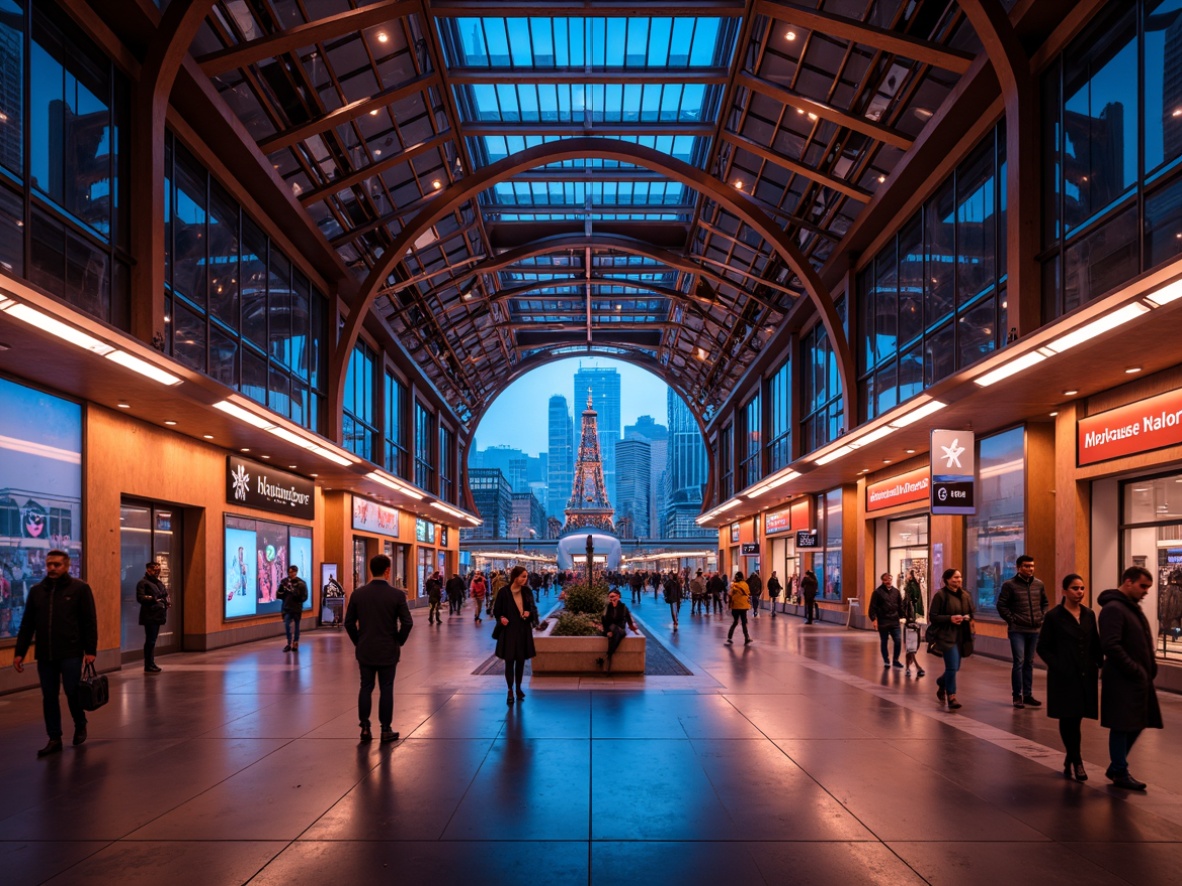 Prompt: Vibrant metro station, urban cityscape, bustling crowd, modern architecture, sleek metal beams, polished concrete floors, warm LED lighting, dynamic color changing effects, futuristic ambiance, abstract geometric patterns, subtle gradient shifts, soft glowing accents, high-contrast shadows, dramatic focal points, immersive tunnel vision, cinematic atmosphere, 1/2 composition, low-angle shot, realistic textures, ambient occlusion.