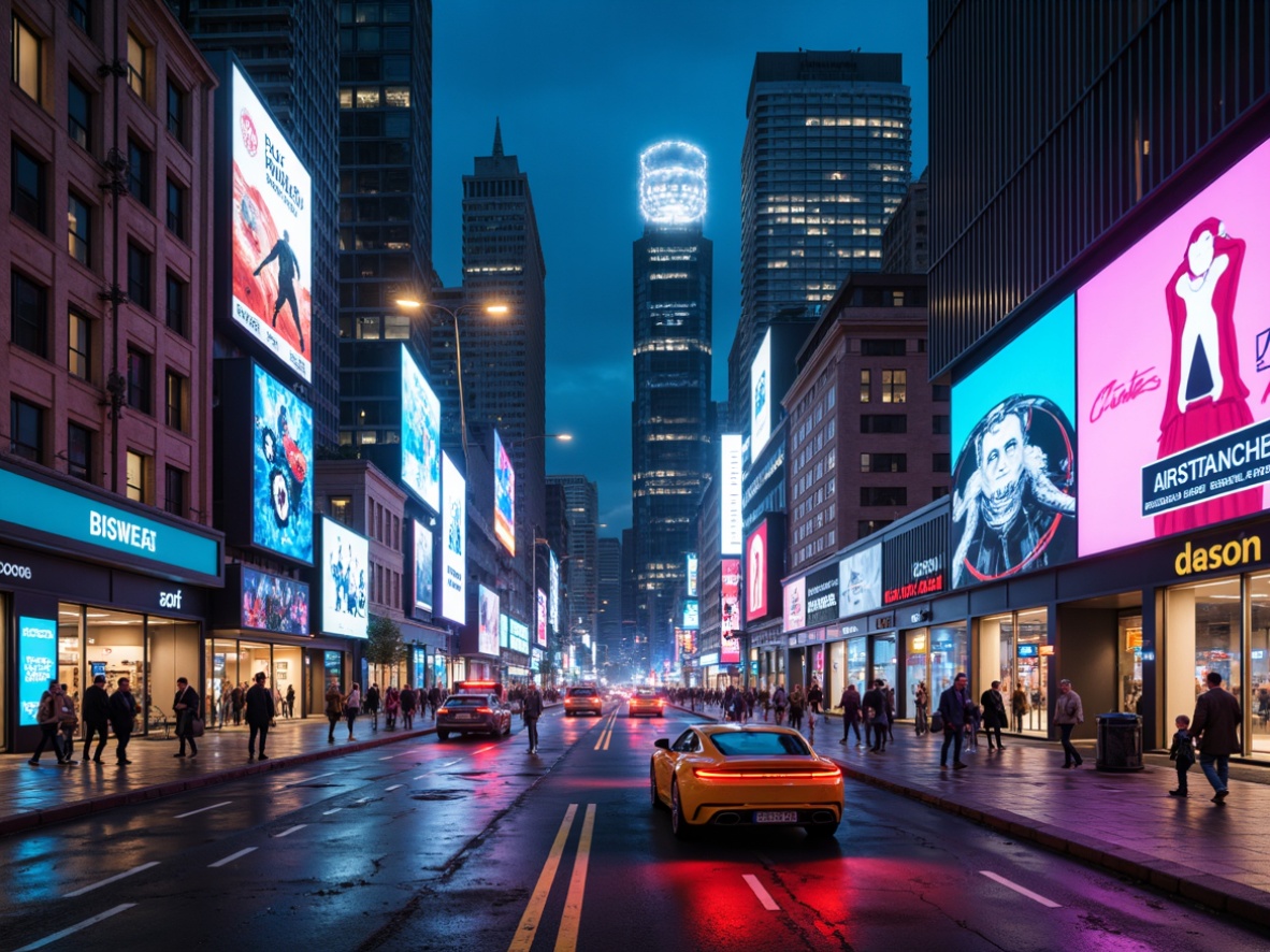 Prompt: Futuristic cityscape, neon-lit skyscrapers, holographic advertisements, levitating cars, sleek metallic roads, cyberpunk ambiance, LED strip lights, glowing orbs, fiber-optic cables, iridescent glass panels, luminescent accents, ambient occlusion, cinematic lighting, dramatic shadows, 3/4 composition, wide-angle lens, futuristic streetlights, satellite-inspired chandeliers, holographic ceiling fixtures, kinetic light sculptures, programmable color-changing LEDs, immersive atmospheric illumination.