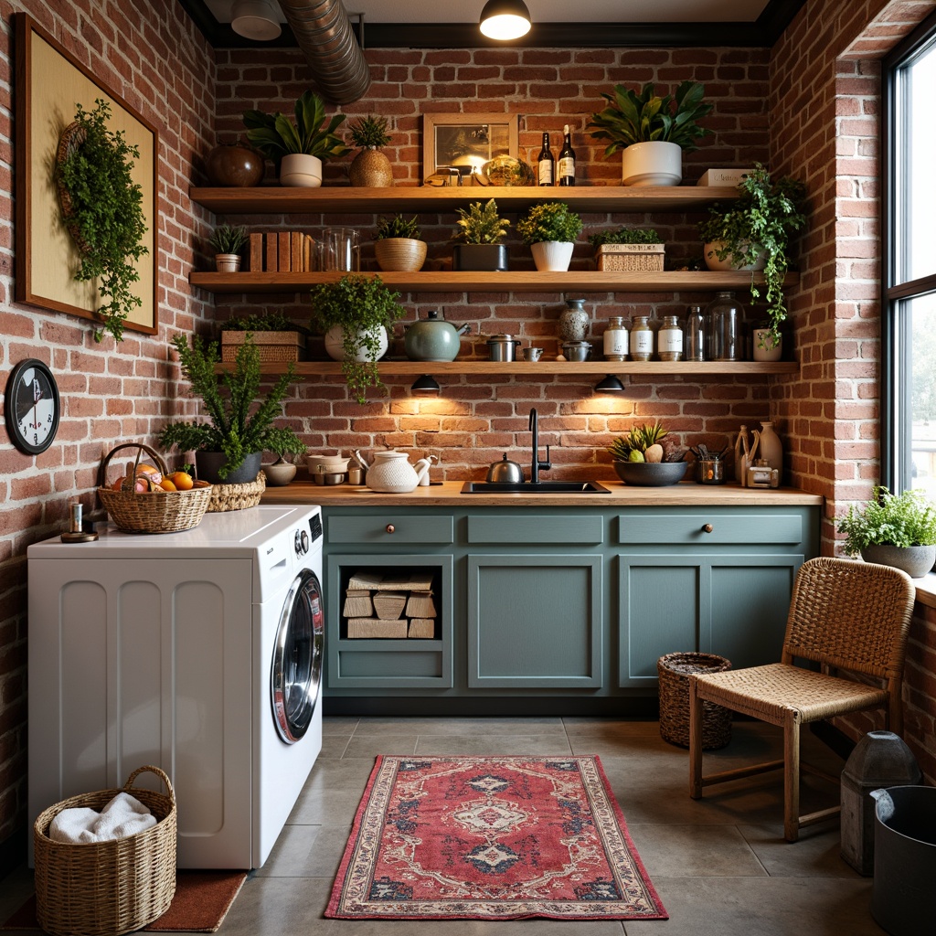 Eclectic Style Laundry Interior Design Ideas