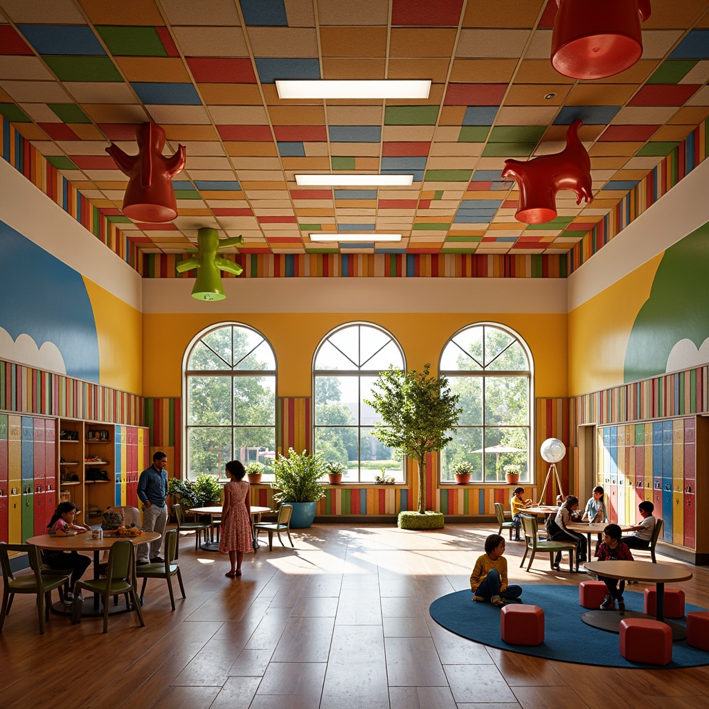 Elementary School Art Deco Style Building Design Ideas