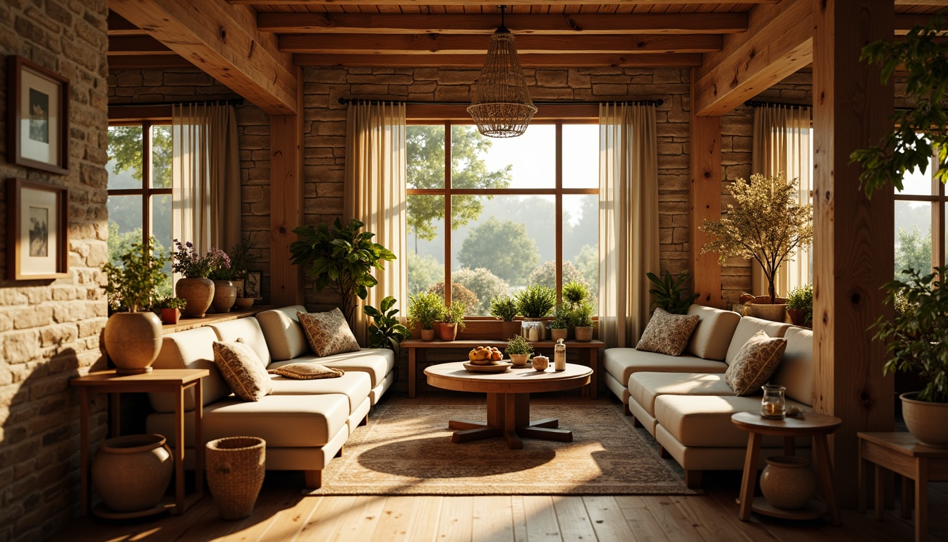 Prompt: Cozy breakfast nook, warm golden lighting, rich wood tones, comfortable seating, soft cushions, plush throws, natural stone walls, earthy color palette, calming atmosphere, vintage decor, rustic accents, woven baskets, ceramic vases, morning sunlight, gentle shadows, shallow depth of field, 1/2 composition, realistic textures, ambient occlusion.