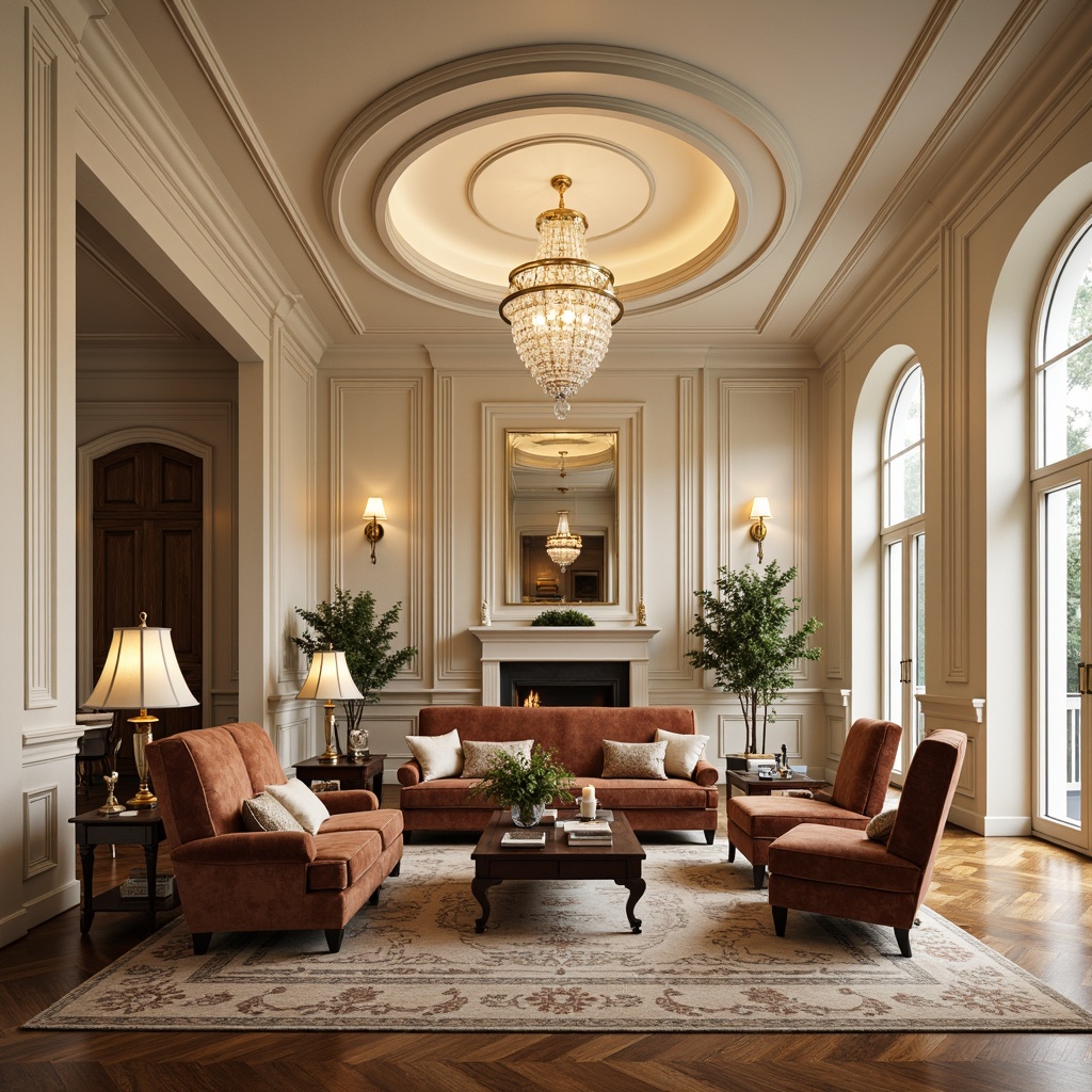 Family Room Neoclassicism Style Interior Design Ideas