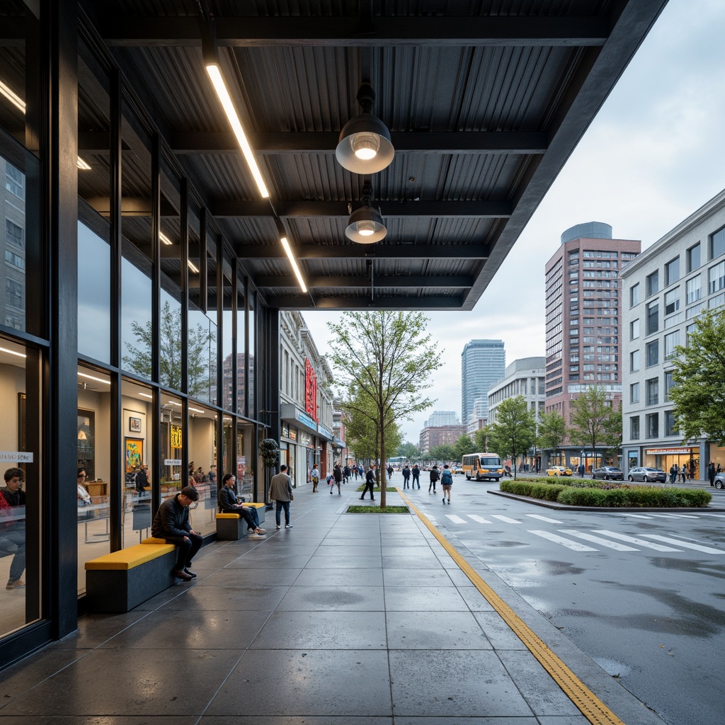 Bauhaus Style Bus Station Building Design Ideas