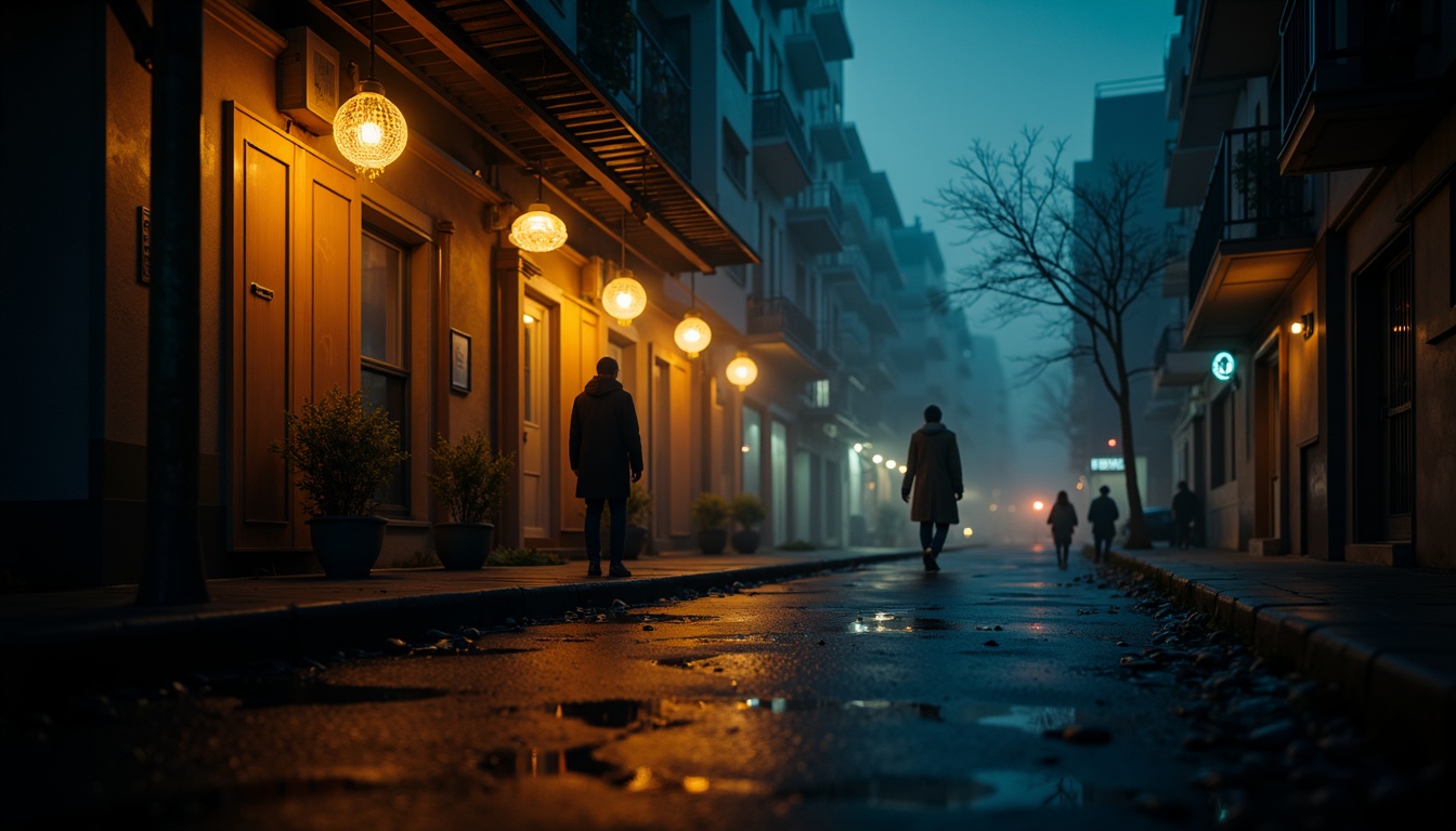 Prompt: Dramatic lighting, low-key illumination, intense shadows, warm golden tones, cool blue hues, high-contrast ratios, strong backlighting, silhouetted figures, mysterious ambiance, foggy atmosphere, dimly lit corridors, eerie glow, flickering candles, lanterns, neon lights, cityscape nightscape, rainy streets, puddle reflections, cinematic mood, film noir inspiration, low-angle shots, dramatic composition, selective focus, shallow depth of field.