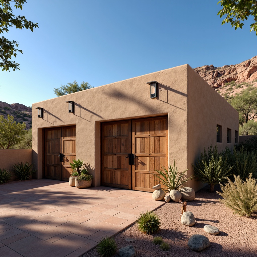 Southwestern Style Family Garage Building Design Ideas