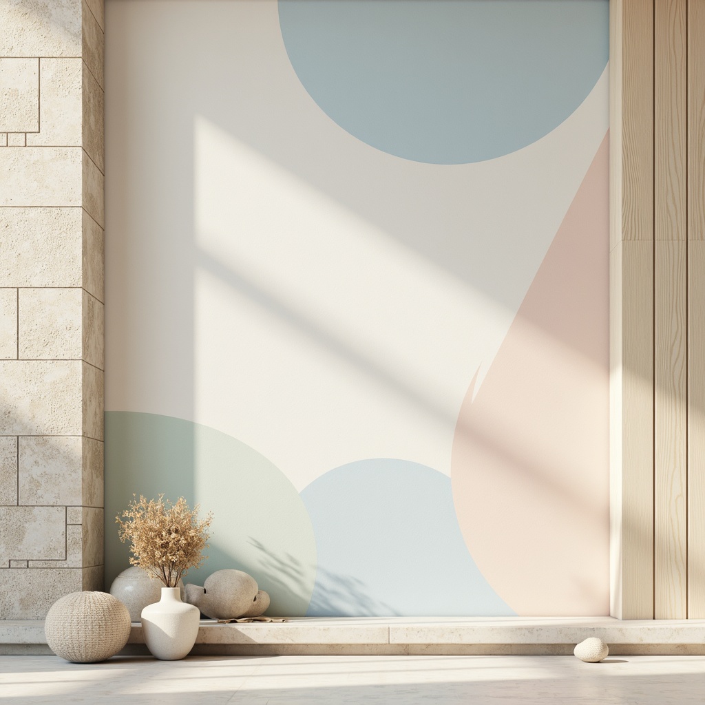 Prompt: Soft pastel hues, gentle gradient transitions, warm beige tones, calming blue shades, creamy whites, rich wood accents, natural stone textures, subtle metallic sheens, elegant typography, minimalist layout, ample negative space, soft focus, shallow depth of field, 1/1 composition, realistic lighting effects, ambient occlusion.