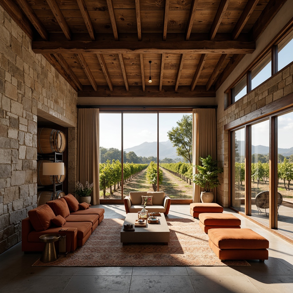 Winery Mid-Century Modern Style Building Interior Design Ideas