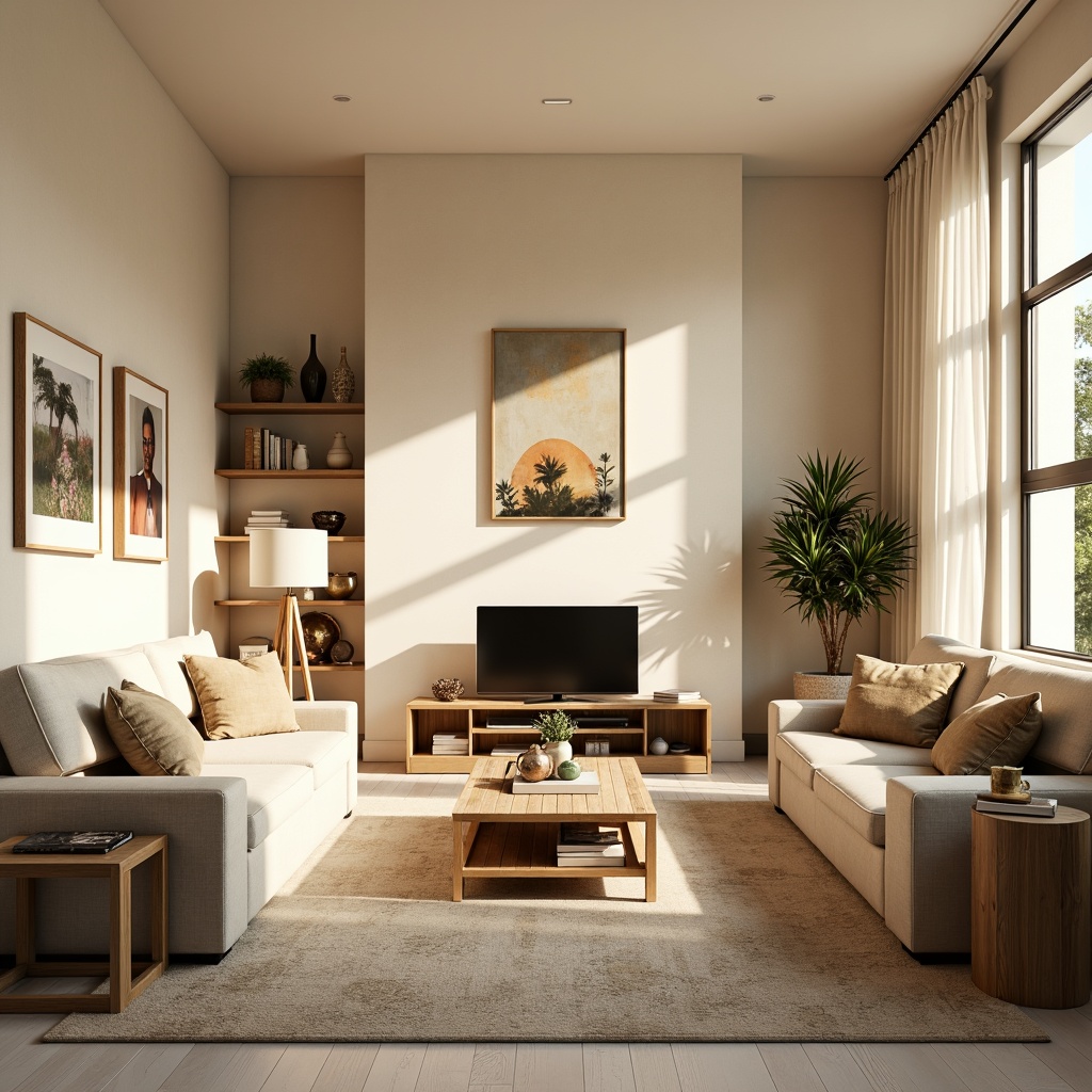 Prompt: Cozy living room, plush sofas, soft velvet cushions, wooden coffee tables, minimalist decor, natural light pouring in, warm beige walls, creamy white floors, comfortable reading nooks, floor lamps, soft glowing lighting, 1/1 composition, shallow depth of field, realistic textures, ambient occlusion.