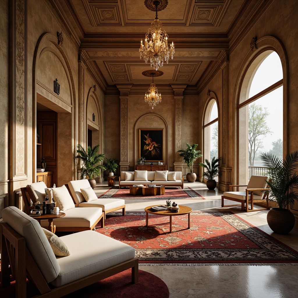 Prompt: Luxurious villa, ornate facades, intricate stonework, polished marble floors, velvety soft furnishings, richly patterned rugs, golden accents, opulent chandeliers, lavish decorations, extravagant interior design, warm ambient lighting, shallow depth of field, 1/1 composition, realistic textures, ambient occlusion.