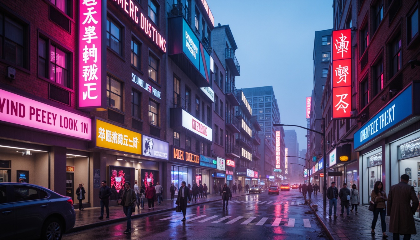 Prompt: Vibrant color scheme, pastel hues, soft gradient effects, abstract shapes, futuristic neon lights, metallic accents, bold typography, urban cityscape, rainy evening atmosphere, moody lighting, shallow depth of field, 1/1 composition, realistic textures, ambient occlusion.