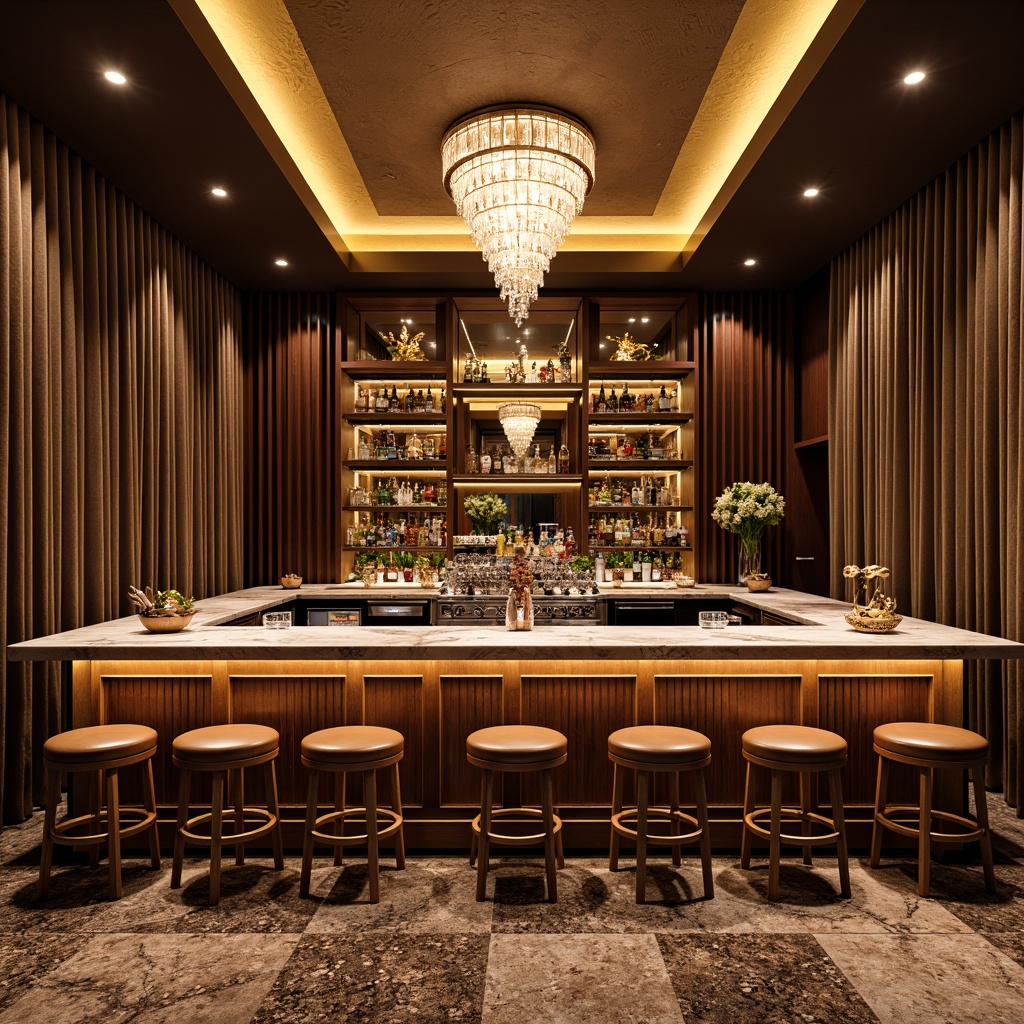 Art Deco Style Home Bar Design Ideas