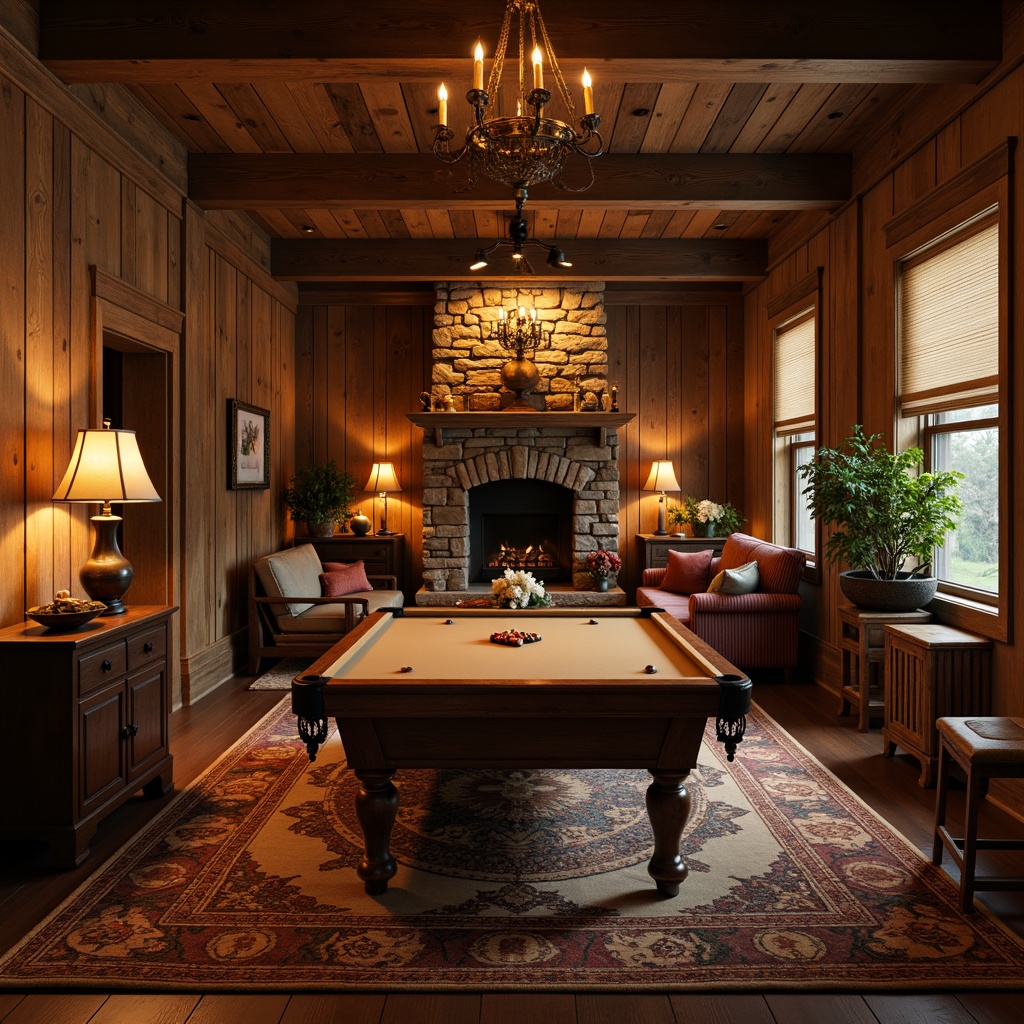 French Country Style Game Room Interior Design Ideas