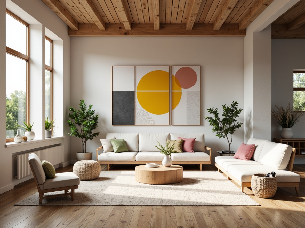 Prompt: Vibrant design studio, natural wood accents, pastel color schemes, creamy whites, rich charcoal grays, bold accent walls, geometric patterns, modern minimalist aesthetic, clean lines, Scandinavian-inspired decor, abundant natural light, softbox lighting, 1/1 composition, realistic textures, ambient occlusion.