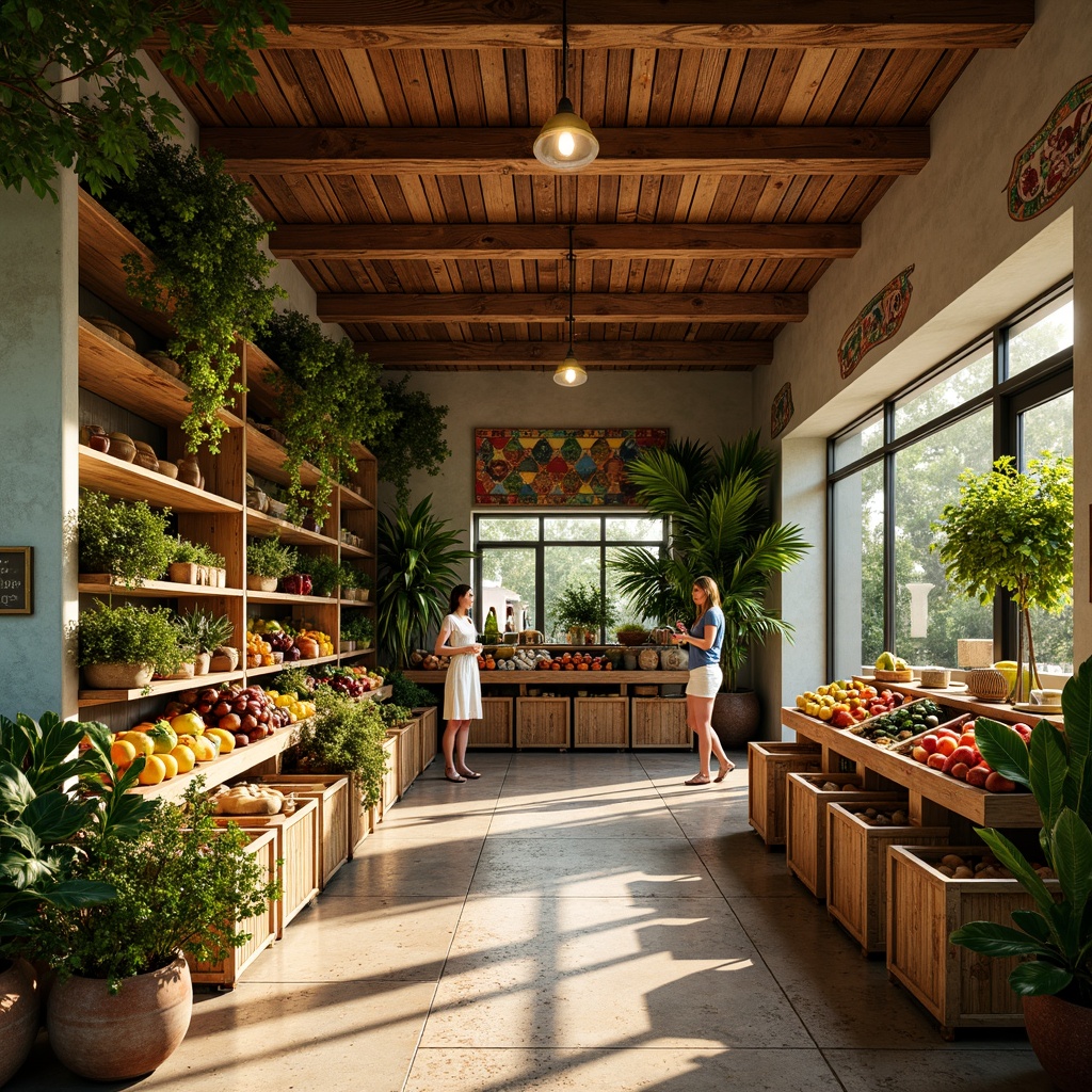 Grocery Store Tropical Style Building Design Ideas