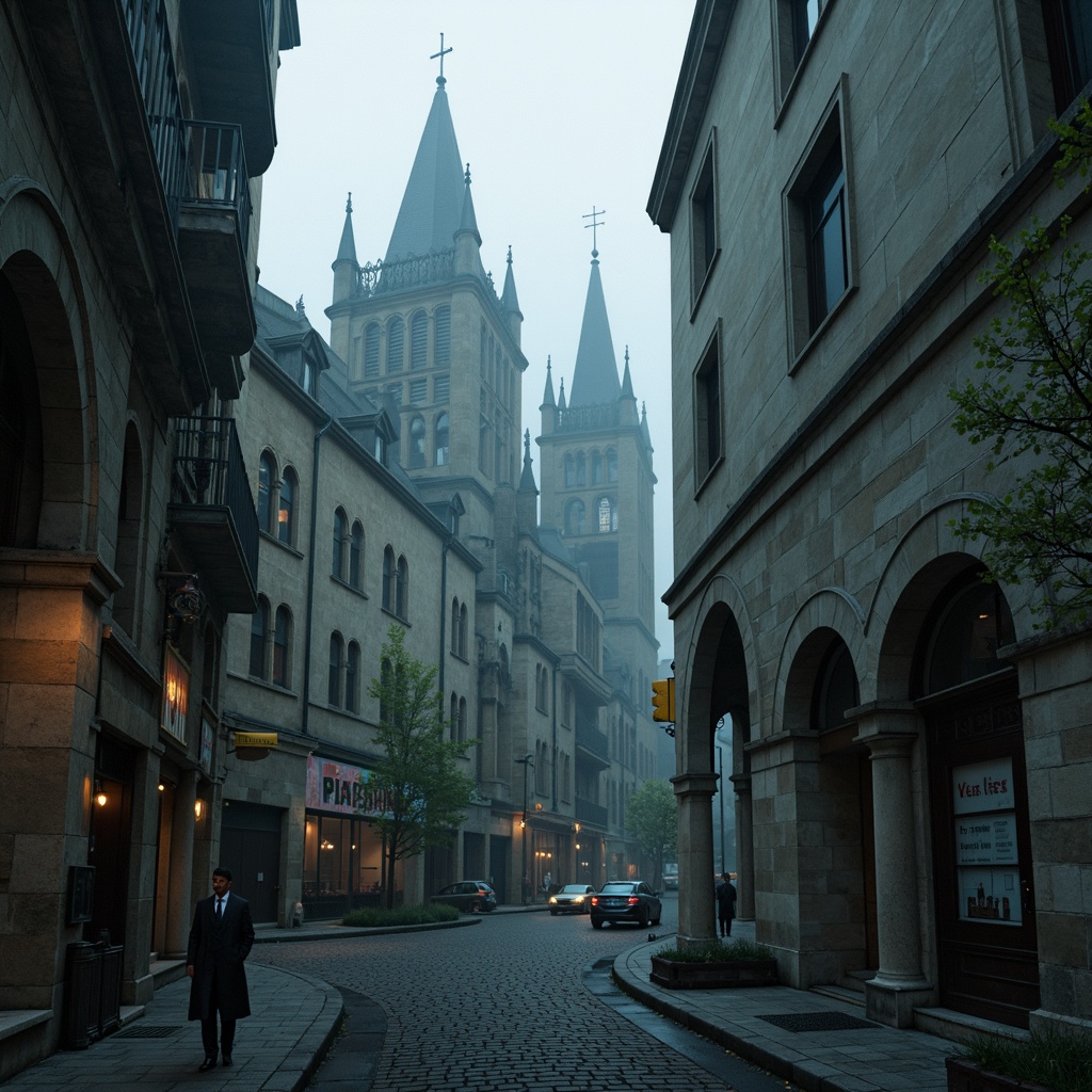 Prompt: 1 aspect ratio, subtle film grain, detailed Gothic architectural elements, atmospheric misty effects.