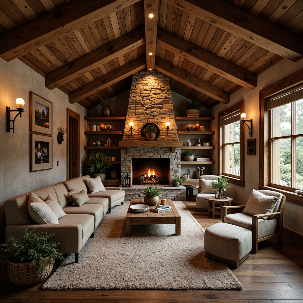 Rustic Style Building Interior Design Ideas