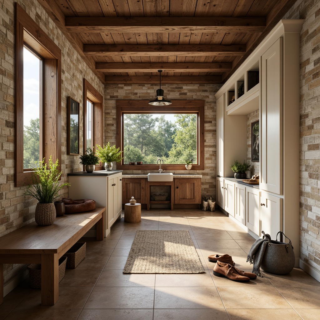 Southwestern Style Mudroom Interior Design Ideas