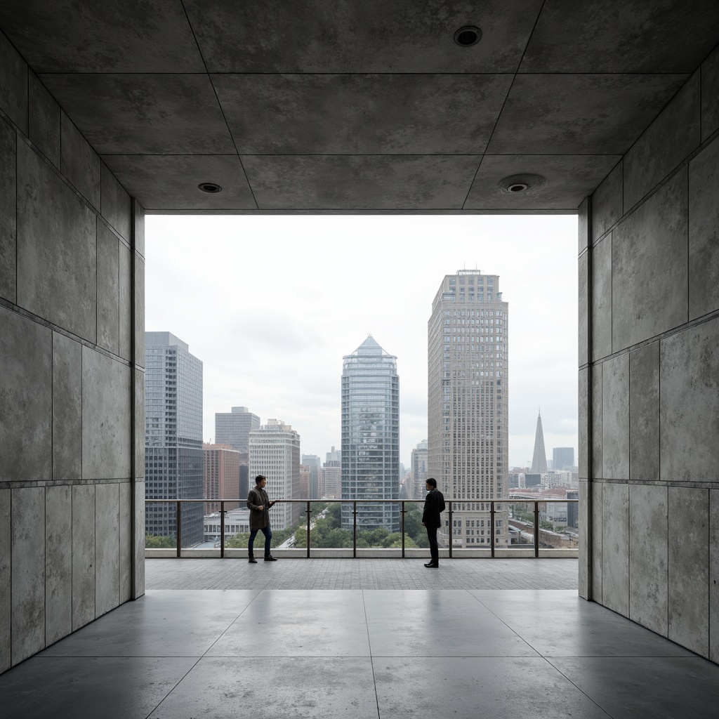 Prompt: Durable architectural facade, industrial aesthetic, exposed aggregate texture, urban cityscape, modern skyscraper, sleek office building, minimalist interior design, polished concrete floors, brutalist architecture style, monochromatic color scheme, high-rise development, metropolitan atmosphere, overcast day, softbox lighting, 1/2 composition, shallow depth of field, realistic reflections.