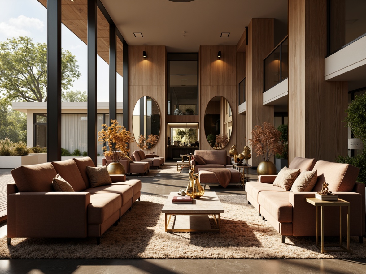 Prompt: Luxurious living room, velvet sofas, marble coffee tables, golden lampstands, rich wood paneling, ornate mirrors, plush area rugs, modern minimalist architecture, floor-to-ceiling windows, natural daylight, soft warm lighting, 1/1 composition, realistic textures, ambient occlusion.