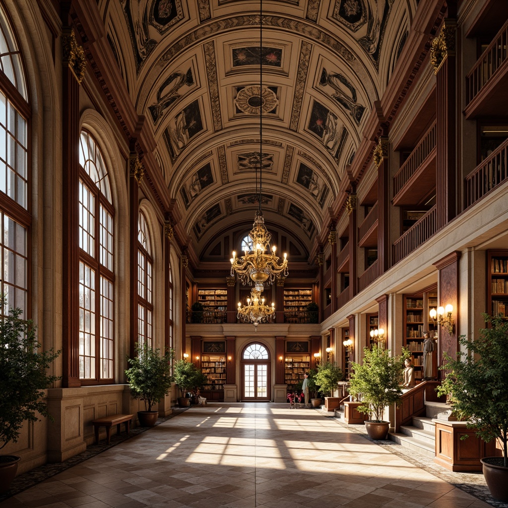 Library Neoclassicism Style Building Design Ideas