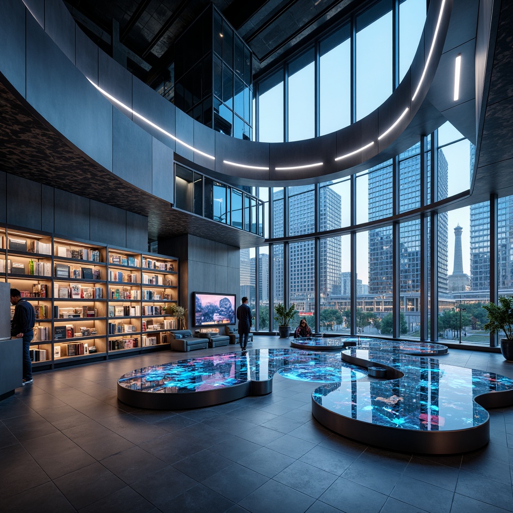 Bookstore Futurism Style Building Design Ideas