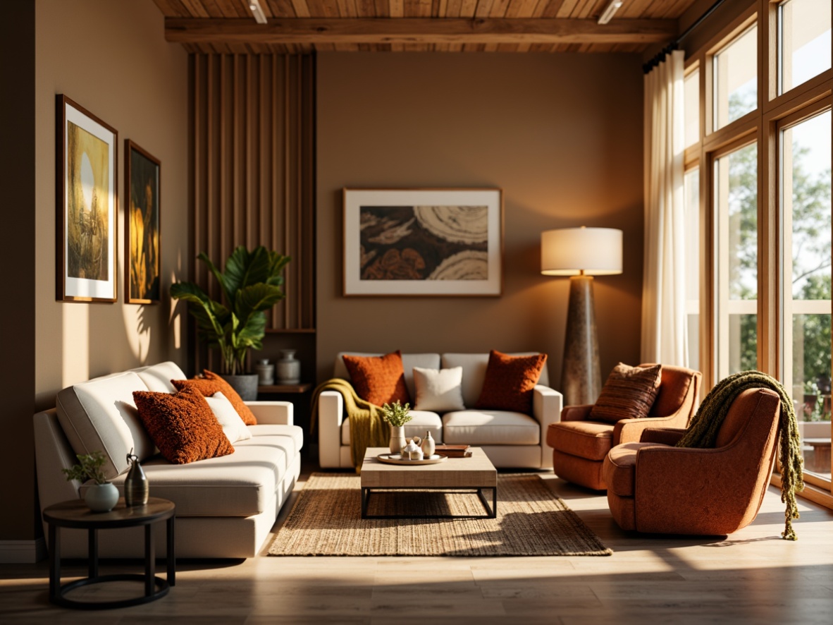 Prompt: Cozy living room, plush throw blankets, soft velvet sofas, warm beige walls, natural wood flooring, elegant floor lamps, modern minimalist coffee tables, vibrant colorful pillows, intricate geometric patterns, subtle texture variations, realistic fabric simulations, warm golden lighting, shallow depth of field, 1/1 composition, intimate atmosphere, relaxed mood.