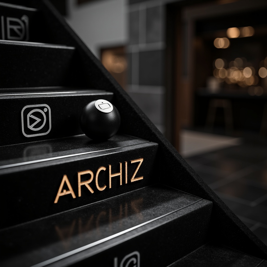 Prompt: Monochromatic color scheme, sleek metallic accents, matte black surfaces, polished chrome details, bold geometric patterns, minimalist typography, luxurious velvet textures, rich wood tones, atmospheric ambient lighting, soft focus blur, cinematic composition, 2.35