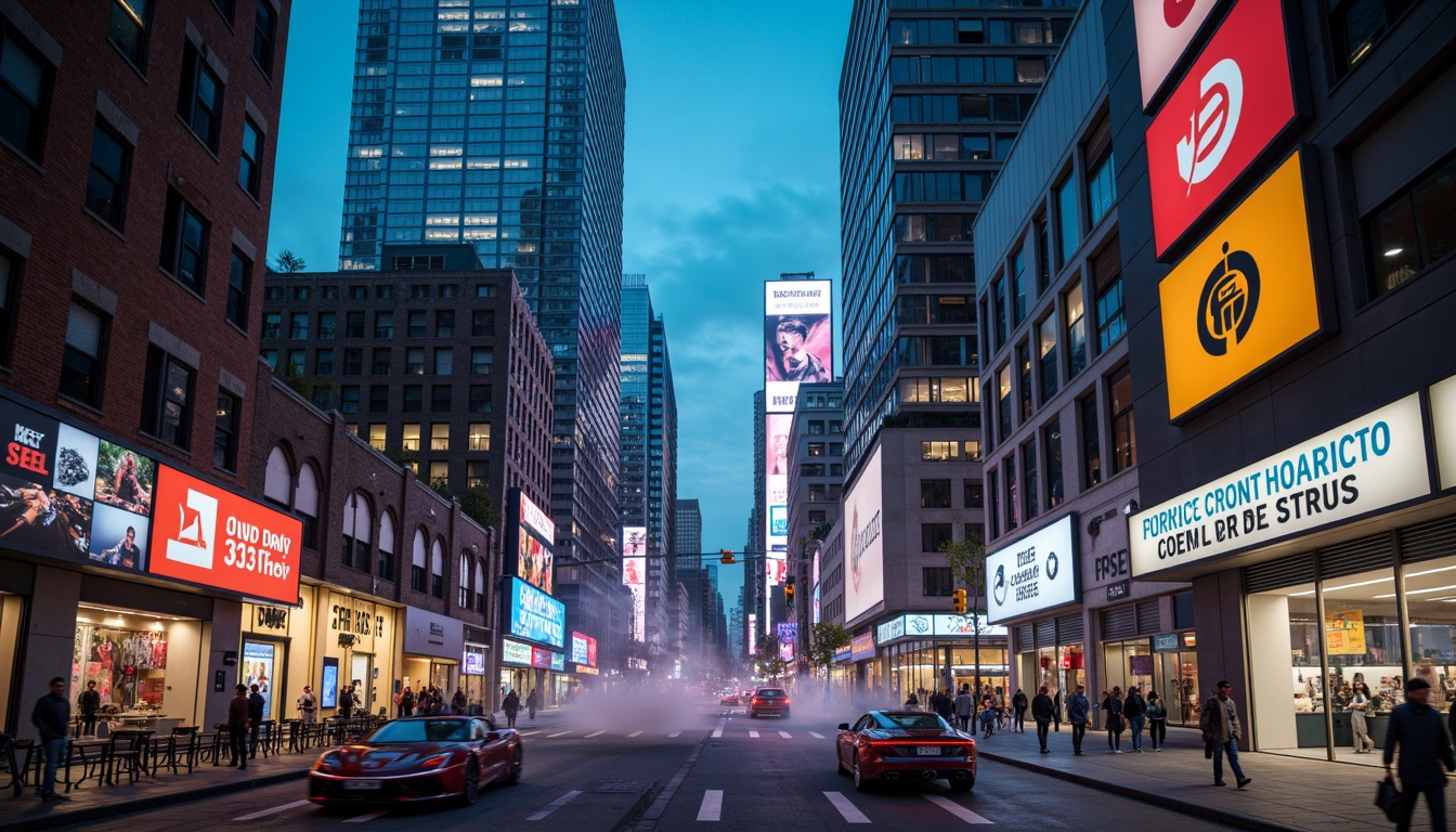 Prompt: Neon-lit metropolitan cityscape, towering skyscrapers, retro-futuristic architecture, holographic advertisements, sleek spacecraft-inspired vehicles, robotic pedestrians, virtual reality interfaces, cyberpunk alleys, atmospheric mist, low-angle shots, cinematic lighting, 2.35