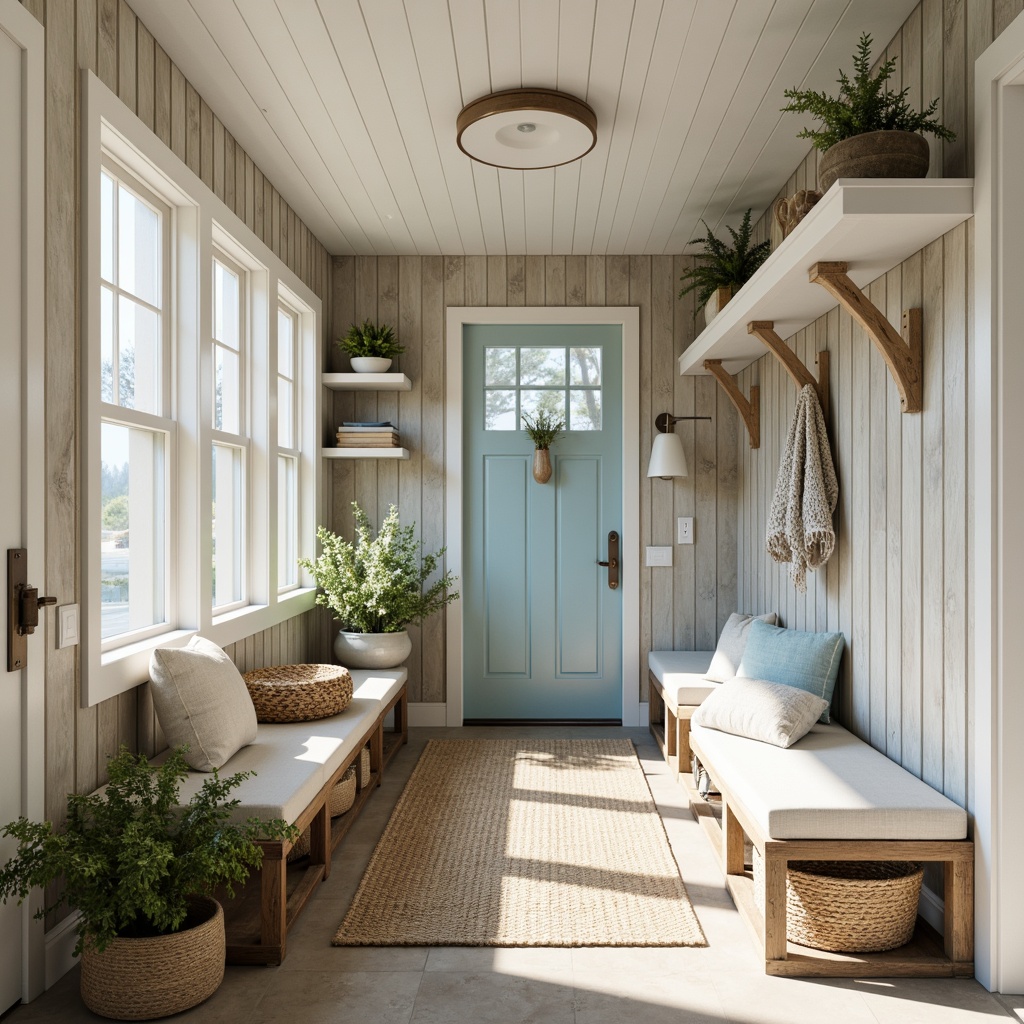 Coastal Style Mudroom Design Ideas