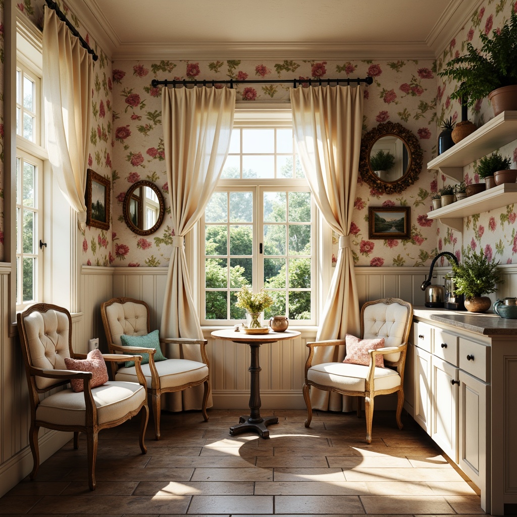 Shabby-Chic Style Breakfast Nook Interior Design Ideas