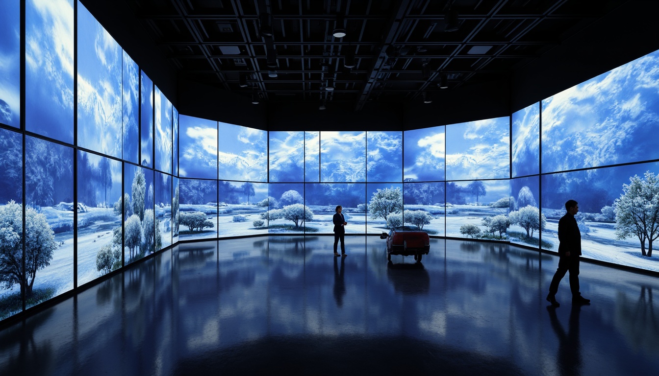 Prompt: 9 aspect ratio screens, immersive virtual reality experiences.