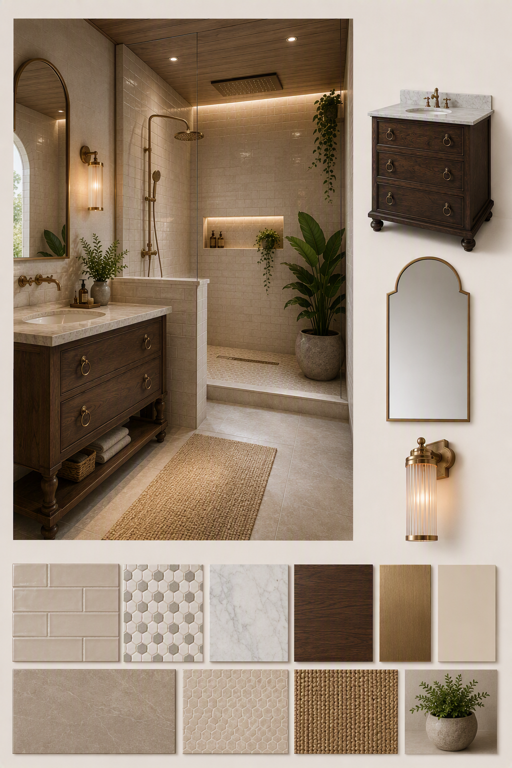 bathroom mirror ideas: PromeAI bathroom design reference 1