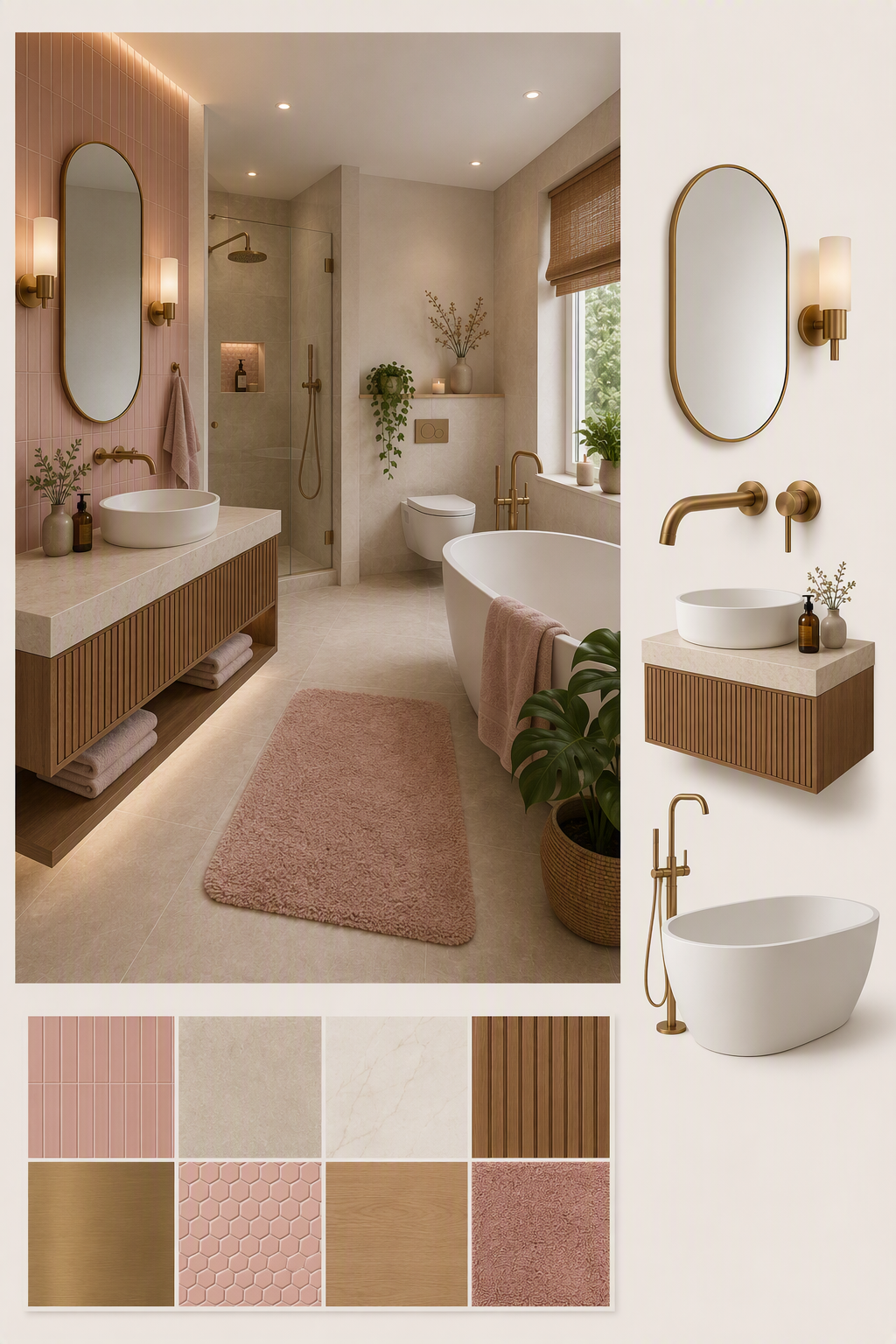 bathroom lighting ideas: PromeAI bathroom design reference 1