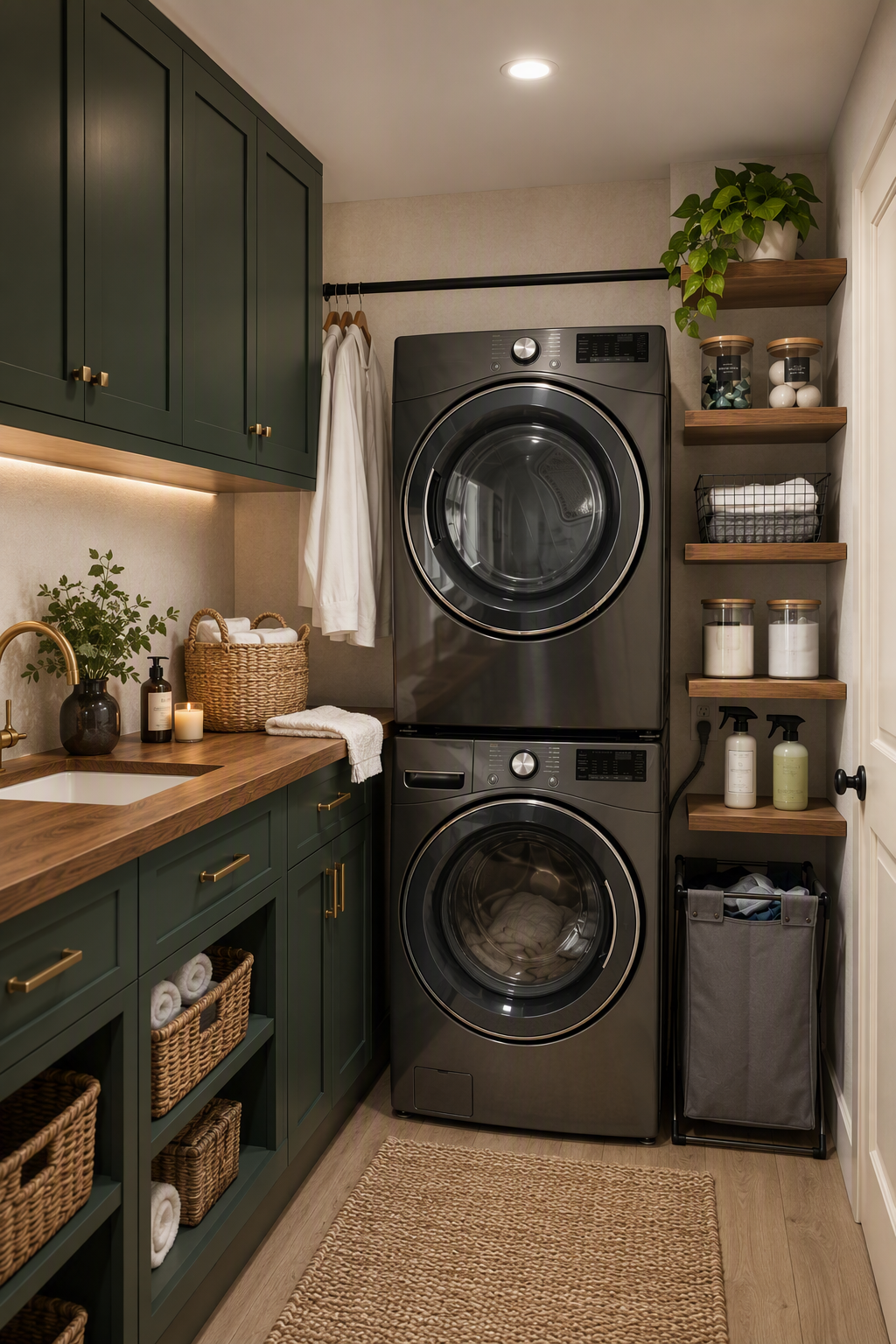 laundry room lighting ideas: PromeAI laundry room design reference 1