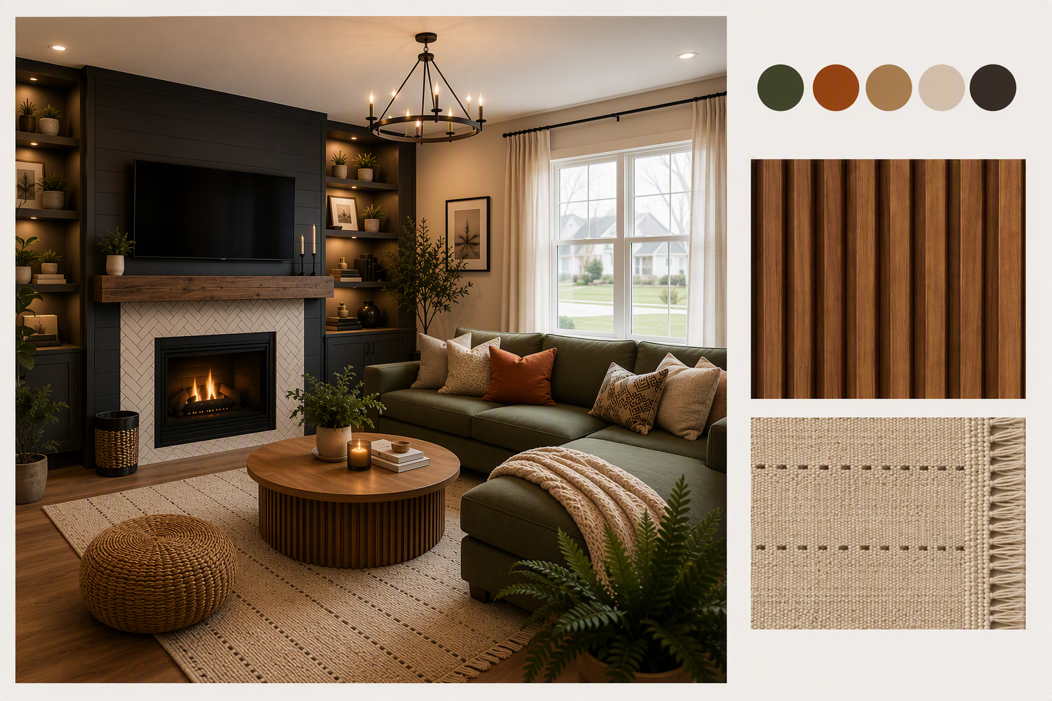 western living room ideas — clearly western or rustic living rooms with leather, timber, warm tones, textured textiles or regional details