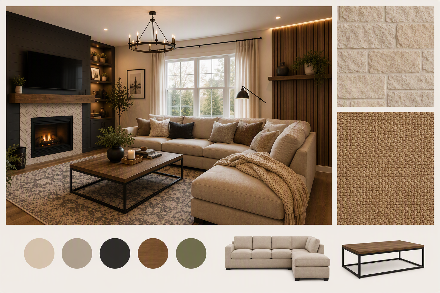 living room curtain ideas — windows clearly visible with curtains or drapes shown in relation to wall height, furniture and daylight