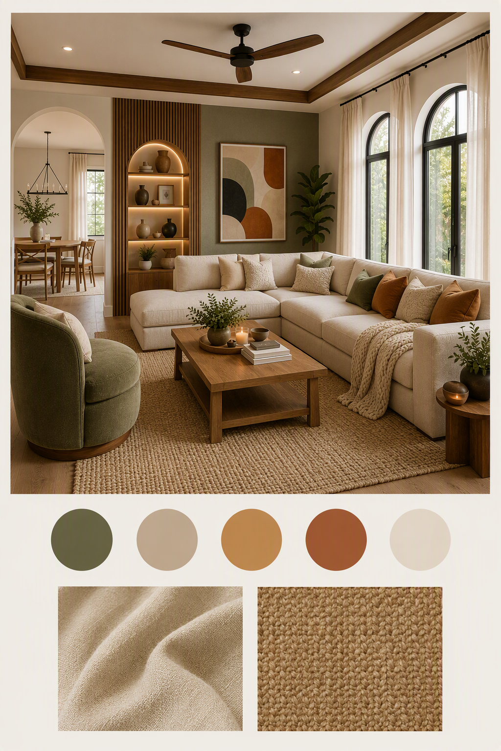 living room curtain ideas — windows clearly visible with curtains or drapes shown in relation to wall height, furniture and daylight