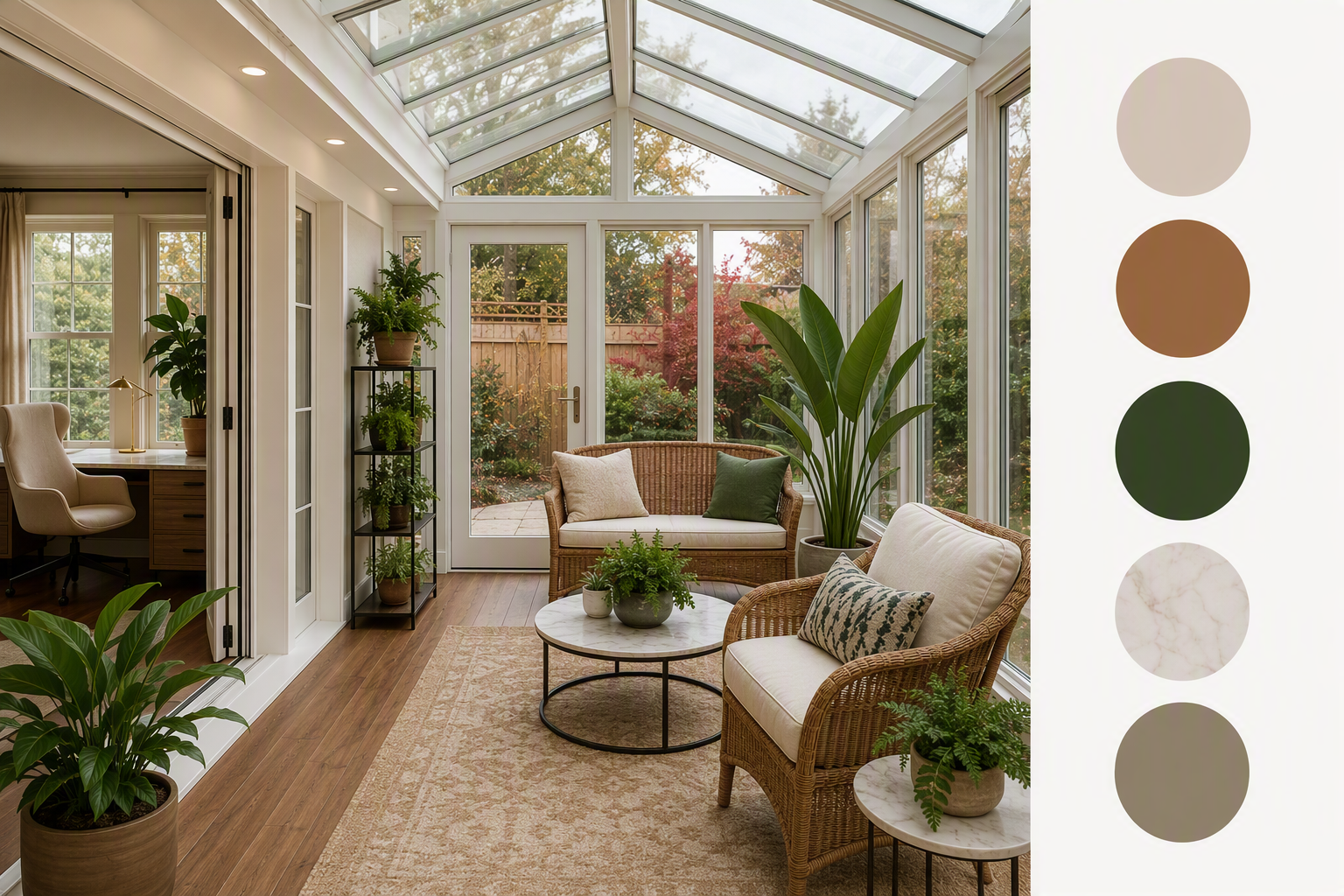 modern sunroom ideas: PromeAI sunroom design reference 1