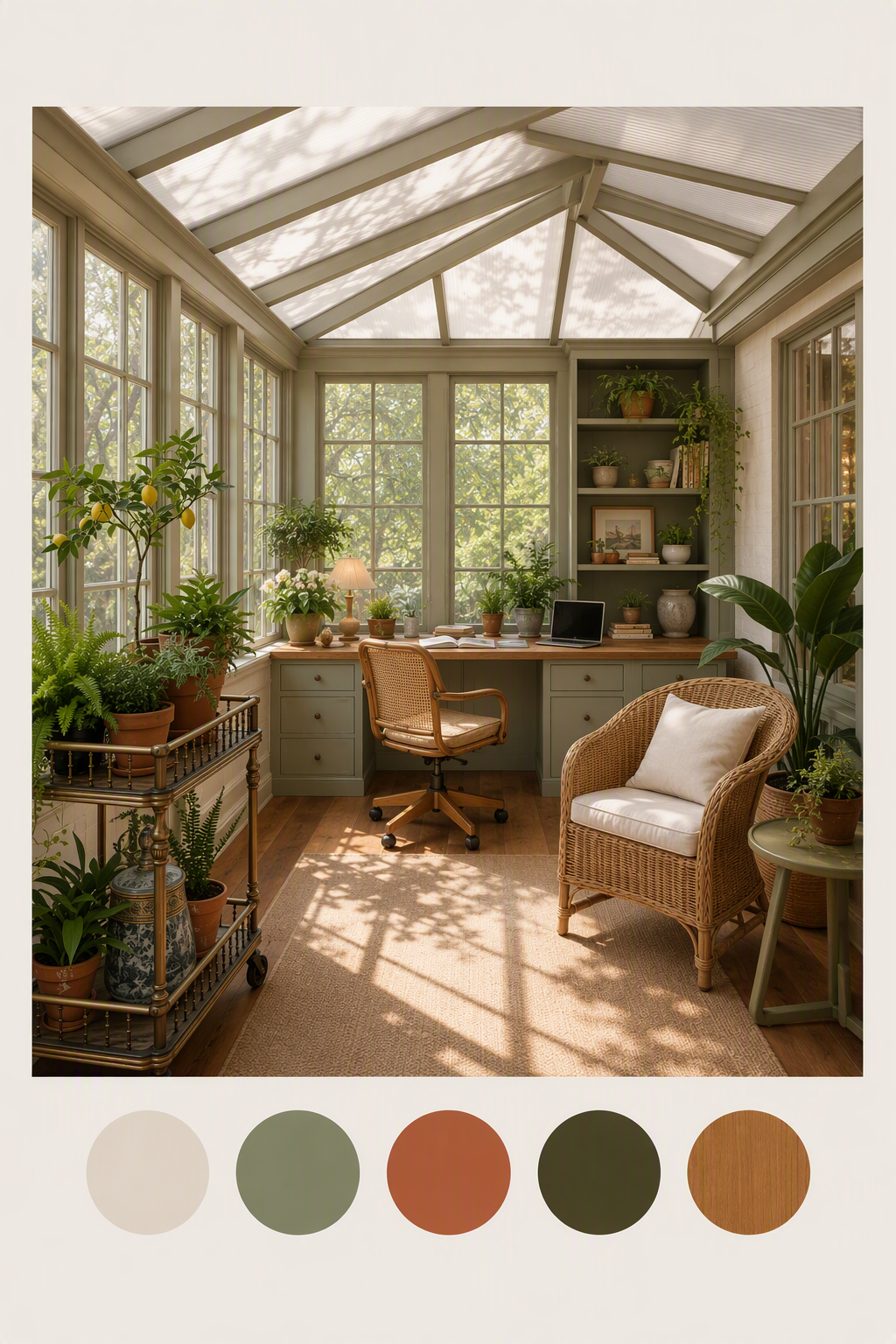 sunroom office ideas: PromeAI sunroom design reference 1