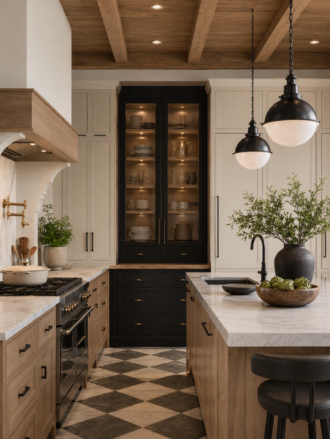 kitchen ceiling ideas — ceiling occupies enough of the image to judge form, beams, finish and relationship to the room